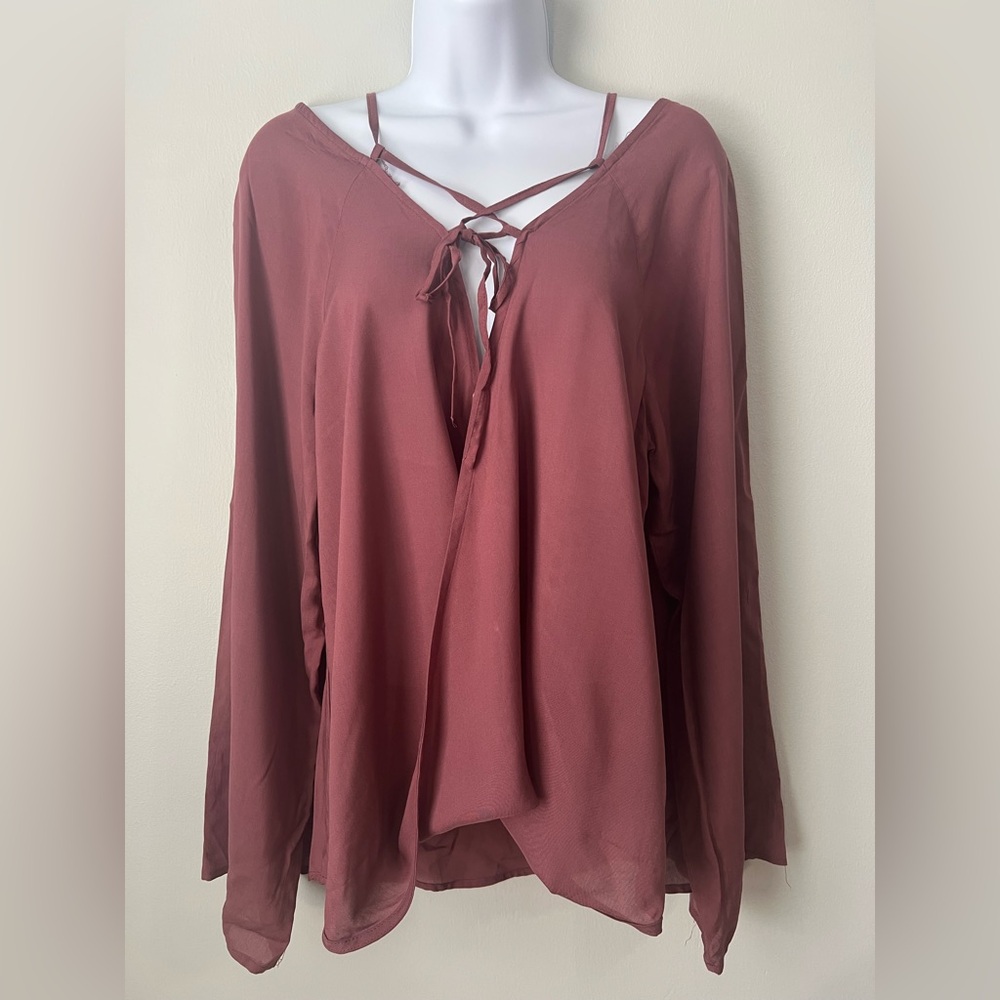Elegant Mauve Blouse by Forever 21